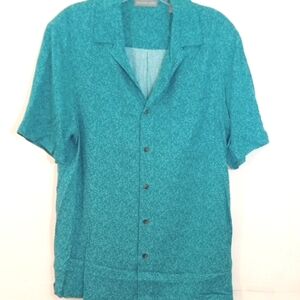 GEOFFREY BEENE TEAL CASUAL SINGLE POCKET BUTTON DOWN SHIRT SIZE SMALL NWT